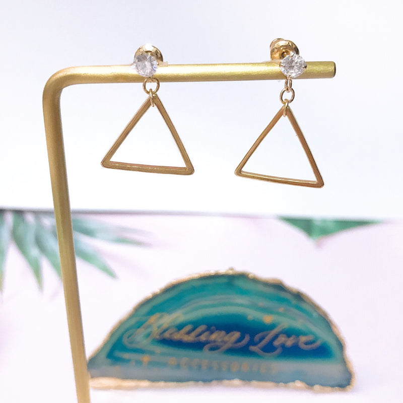 Stylish Triangle Earrings - No Brainer Zone